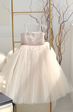 Girls’ Sparkling Tulle Ball Gown – Elegant Dress for Communion & Special Events