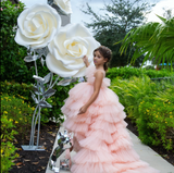 The Frances Couture Girls Ruffled Tulle Dress