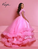 Tulle Pageant Ball Gown - Sugar Kayne C327 Girls Dress | Blush Kids Luxury Couture