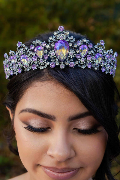 Lilac Enchanté Floral Quinceañera Ball Gown
