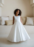 Rebekah Teter Warm Couture Satin Dress – Communion & Flower Girl