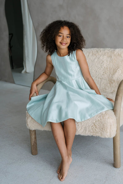 Maribel Tiffany Blue Girls Dress | Teter Warm Couture