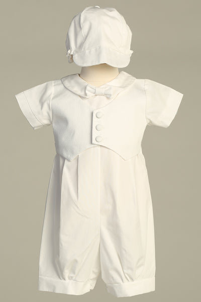 Jacob Classic Boys Christening Romper with Hat – Blush Kids