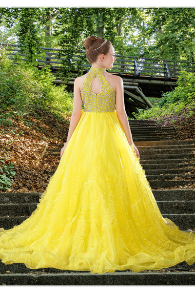 Elowen Sunshine Gown | Brydealo Couture Pageant Dress