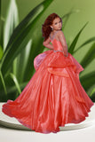 Gianna Sunset Gown – Coral Pageant & Special Occasion Dress