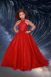 Girls Red Pageant Dress – 2Cute Sienna Flame Gown