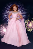 2Cute Julissa Dress - Pink & Orange Girls Pageant Gown