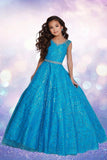 Turquoise Glitter Pageant Dress – 2Cute Girls Gown