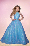 2Cute Zahra Aqua or White Girls Pageant Dress