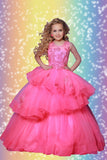 Adelina 2Cute Girls Pageant Dress in Hot Pink or Orange