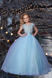 Sierra Blue Ball Gown – 2Cute Girls Pageant Dress