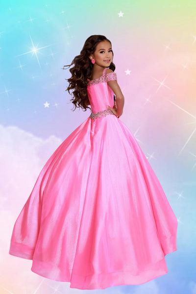 Hot Pink Girls Party & Father Daughter Dress – 2Cute Briella Gown