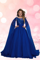 Royal Blue Girls Pageant Dress – 2Cute Majesty Father Daughter Gown
