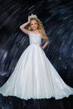 2Cute White or Light Pink Gown –Celina Starfall Pageant & Party Dress