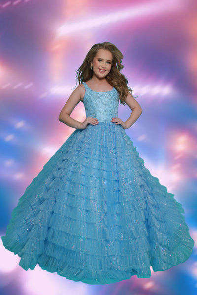 2Cute Ciara Pageant Dress in Light Blue or Hot Pink