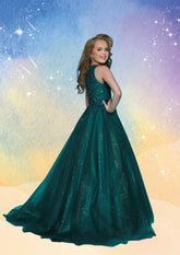 2Cute Elara Pageant Dress in Emerald or Pink