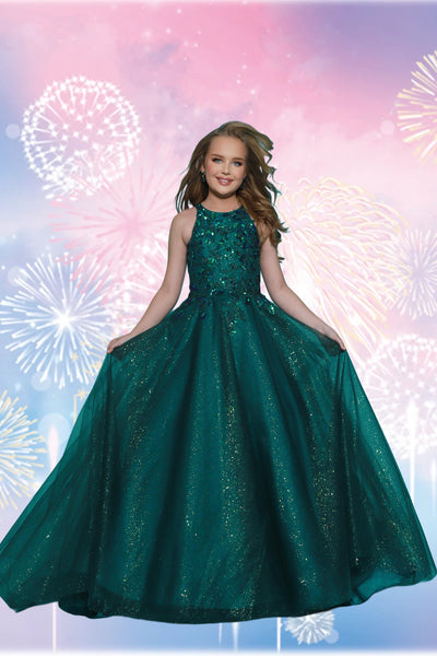 2Cute Elara Pageant Dress in Emerald or Pink