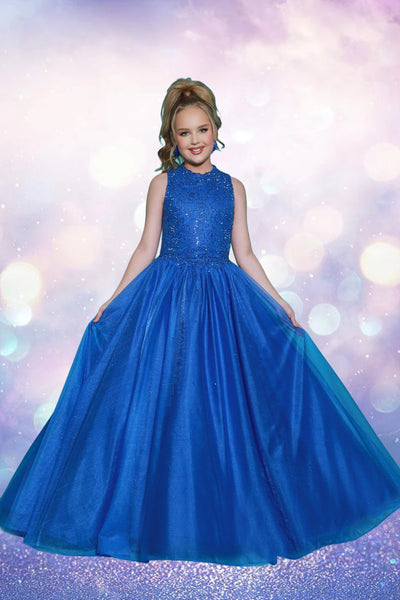 2Cute Sapphire Royal Blue Girls Pageant Dress