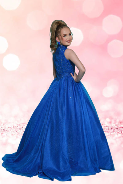 2Cute Sapphire Royal Blue Girls Pageant Dress