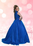 2Cute Sapphire Royal Blue Girls Pageant Dress