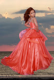 Gianna Sunset Gown – Coral Pageant & Special Occasion Dress