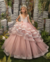Celina Blush Pink Gown – Couture Pageant Dress