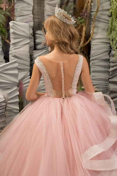 Celina Blush Pink Gown – Couture Pageant Dress