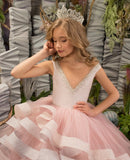 Celina Blush Pink Gown – Couture Pageant Dress