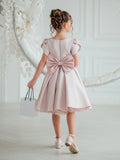 Elodie Blush Couture Dress – Custom Flower Girl & Special Occasion Dress