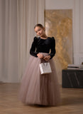 Zaria Gown – Velvet & Tulle Ball Gown for Girls | Special Occasion Dress