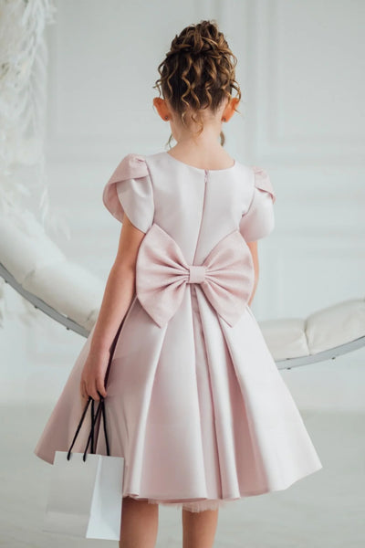 Elodie Blush Couture Dress – Custom Flower Girl & Special Occasion Dress