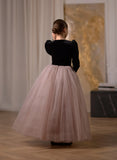 Zaria Gown – Velvet & Tulle Ball Gown for Girls | Special Occasion Dress