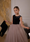 Zaria Gown – Velvet & Tulle Ball Gown for Girls | Special Occasion Dress