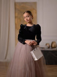 Zaria Gown – Velvet & Tulle Ball Gown for Girls | Special Occasion Dress
