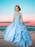 Isla Rose Ruffle Gown – Girls Pageant & Birthday Dress