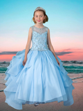 Isla Rose Ruffle Gown – Girls Pageant & Birthday Dress