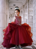 Isla Rose Ruffle Gown – Girls Pageant & Birthday Dress