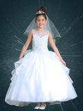 Isla Rose Ruffle Gown – Girls Pageant & Birthday Dress