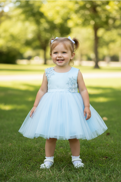 Baby Sage Flower Girl Dress for Party & Birthday