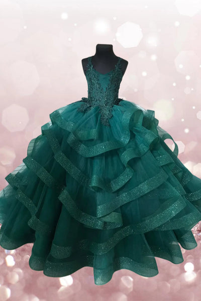 Sabrina Red Fashion Couture Girls Pageant Dress