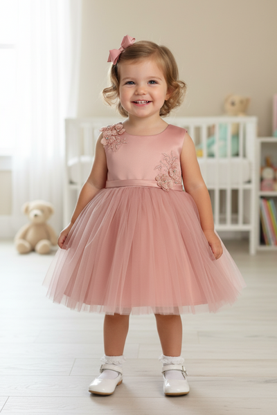 Baby Sage Flower Girl Dress for Party & Birthday