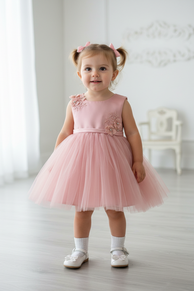 Baby Sage Flower Girl Dress for Party & Birthday