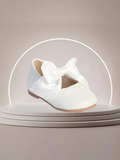 Glitter Baby Girl Shoes with Bow – Infant Sizes 1–4