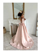 Elegant Satin Couture Dress for Girls | Perfect for Special Occasions"