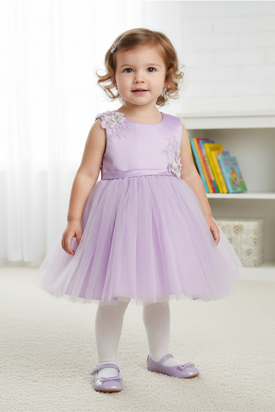 Baby Sage Flower Girl Dress for Party & Birthday