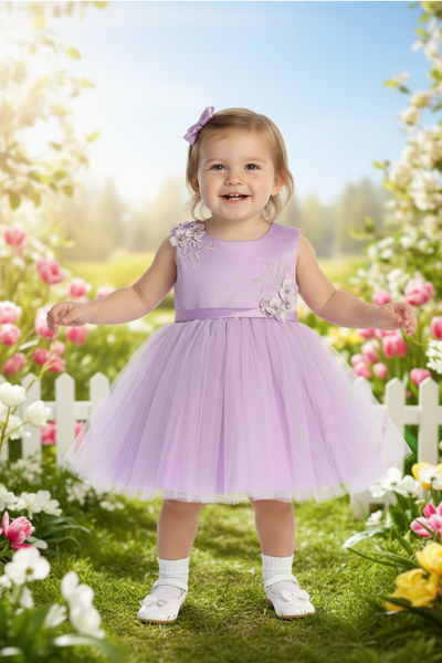 Baby Sage Flower Girl Dress for Party & Birthday