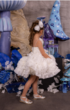 Fleur Radiance Dress - Custom White Flower Girl & Pageant Gown