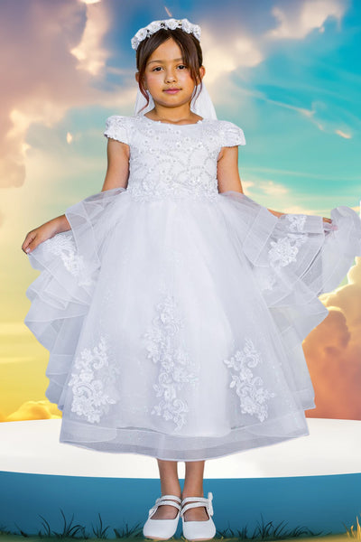 Aliana Pearl Dress – Communion & Flower Girl Dress