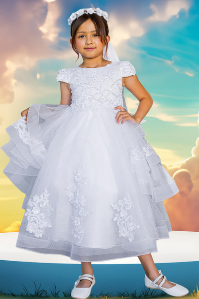 Aliana Pearl Dress – Communion & Flower Girl Dress