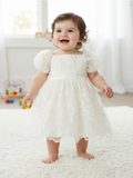 Baby White Flower Girl Dress – Emilia Blossom
